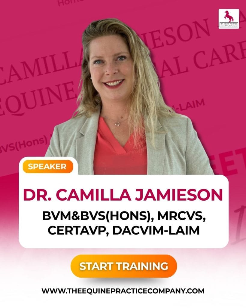 photo of dr. camilla jamieson - veterinarian - horse vet - equine medicine